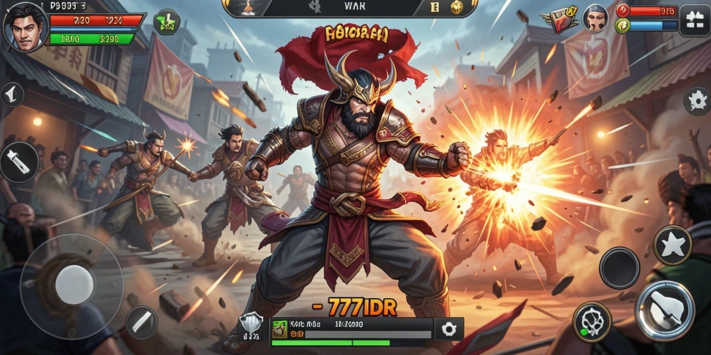 Screenshot gameplay <strong>777IDR</strong> yang menunjukkan aksi pertarungan yang seru.