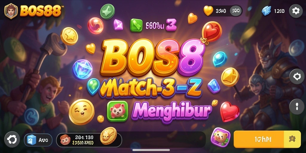 Gameplay menakjubkan BOS88 dengan kombinasi warna-warni.