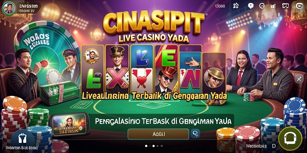 Tampilan gameplay Live Casino yang mengasyikkan di CINASIPIT.
