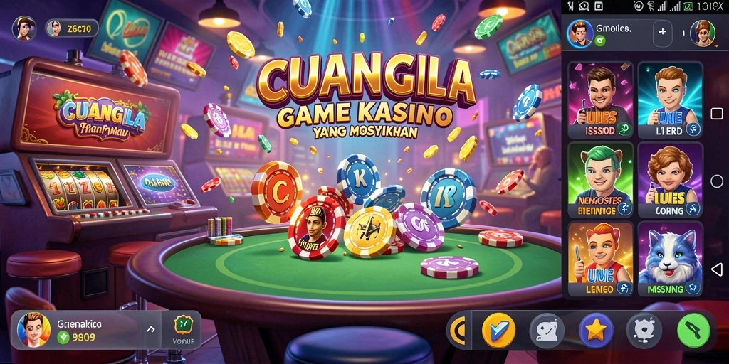 Tampilan menarik dari gameplay <strong>CUANGILA</strong> memperlihatkan suasana Kasino yang mengasyikkan.
