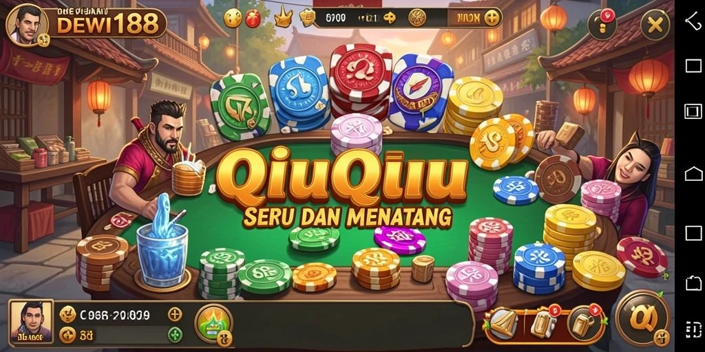 Screenshot gameplay QiuQiu DEWI188 yang menarik dan seru.