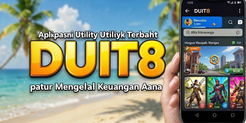 Tampilan antarmuka aplikasi DUIT8 yang menarik dan mudah digunakan.