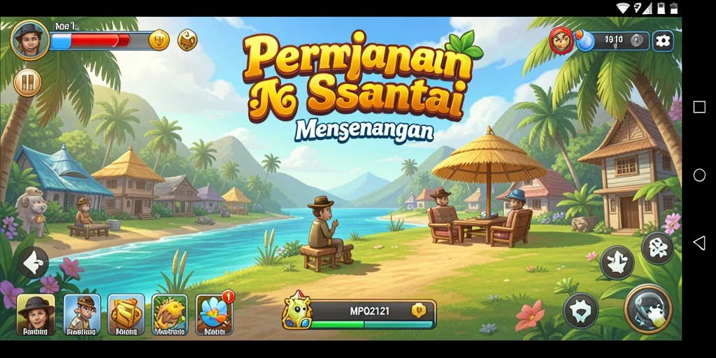 Screenshot MPO2121 menampilkan gameplay yang penuh warna dan menyenangkan.