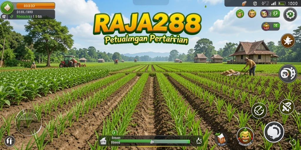 Tampilan gameplay RAJA288 yang menawan dalam bertani.